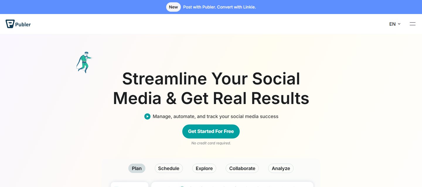 Publer's homepage