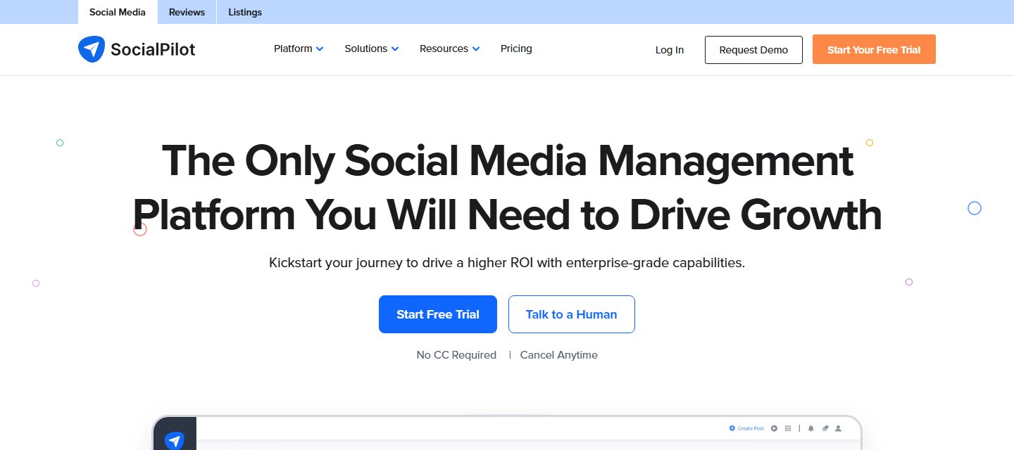 SocialPilot's scheduling interface