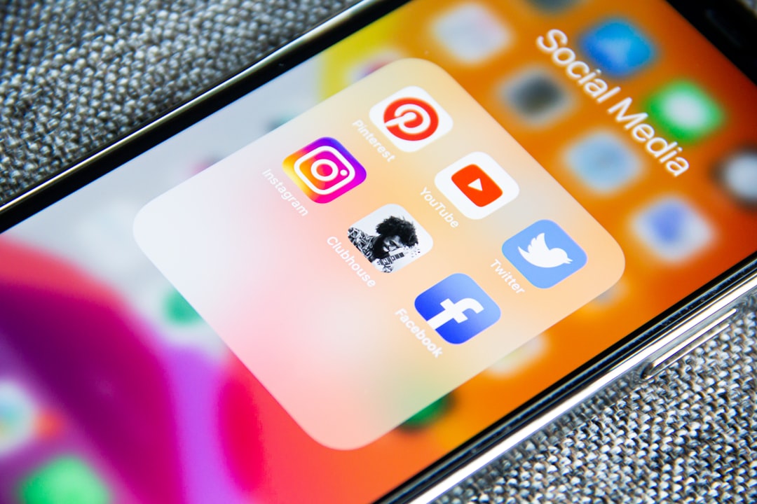 Content creator planning social media on phone